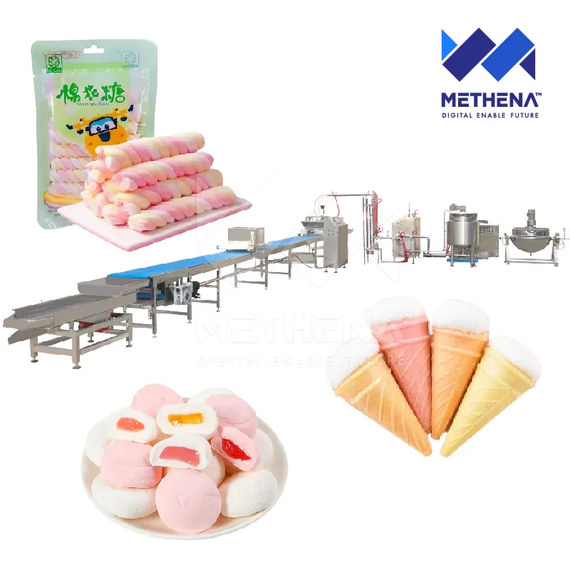 Полуавтоматическая машина для производства зефира с шоколадной начинкой 4