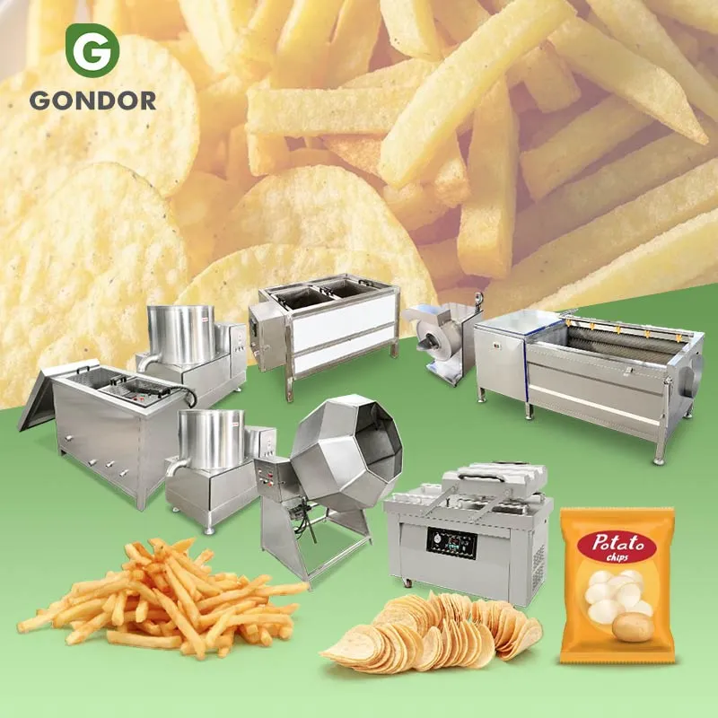 Полуавтоматическая машина для производства картофеля фри и чипсов