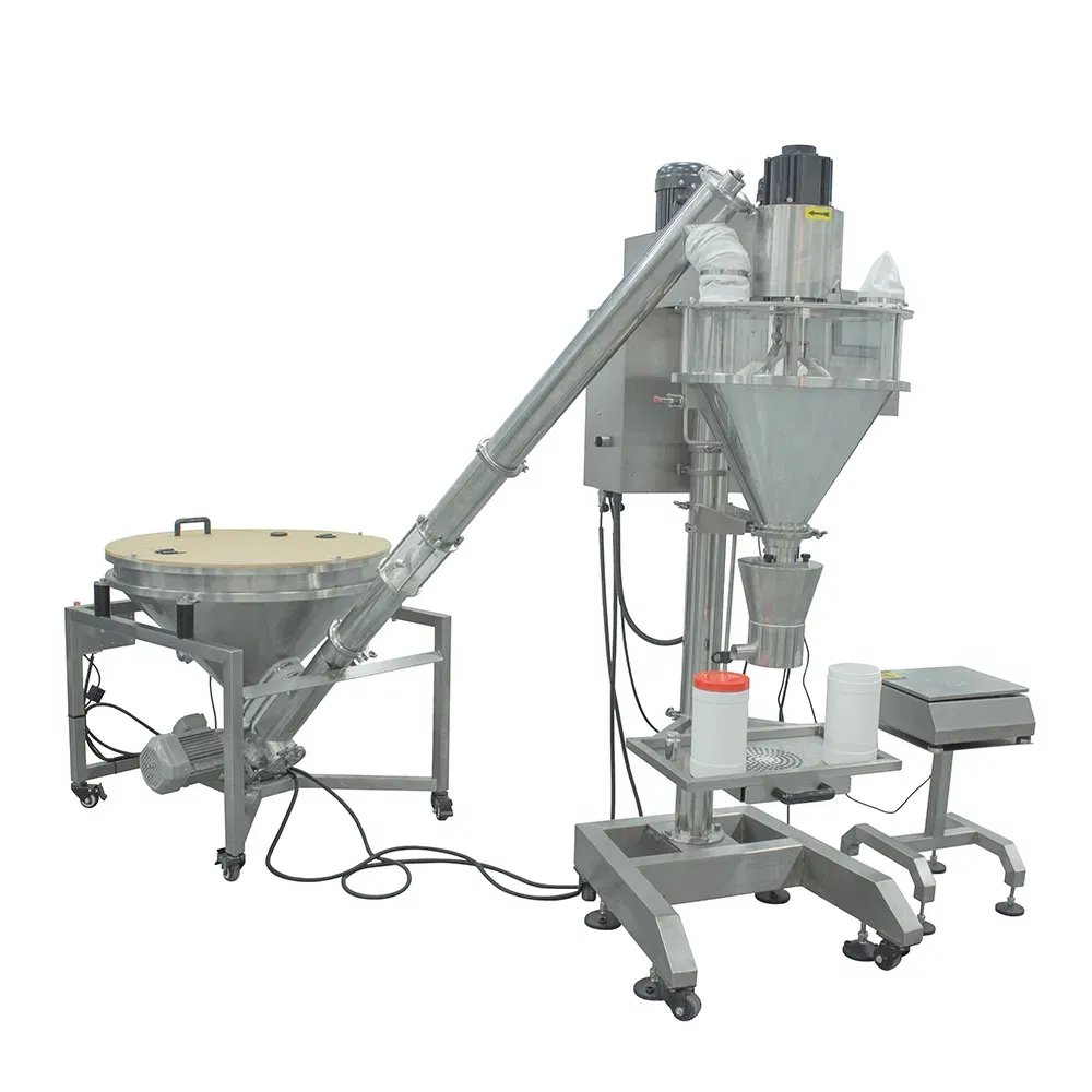 Полуавтоматическая машина для заполнения и упаковки порошков с рамой из нержавеющей стали 2