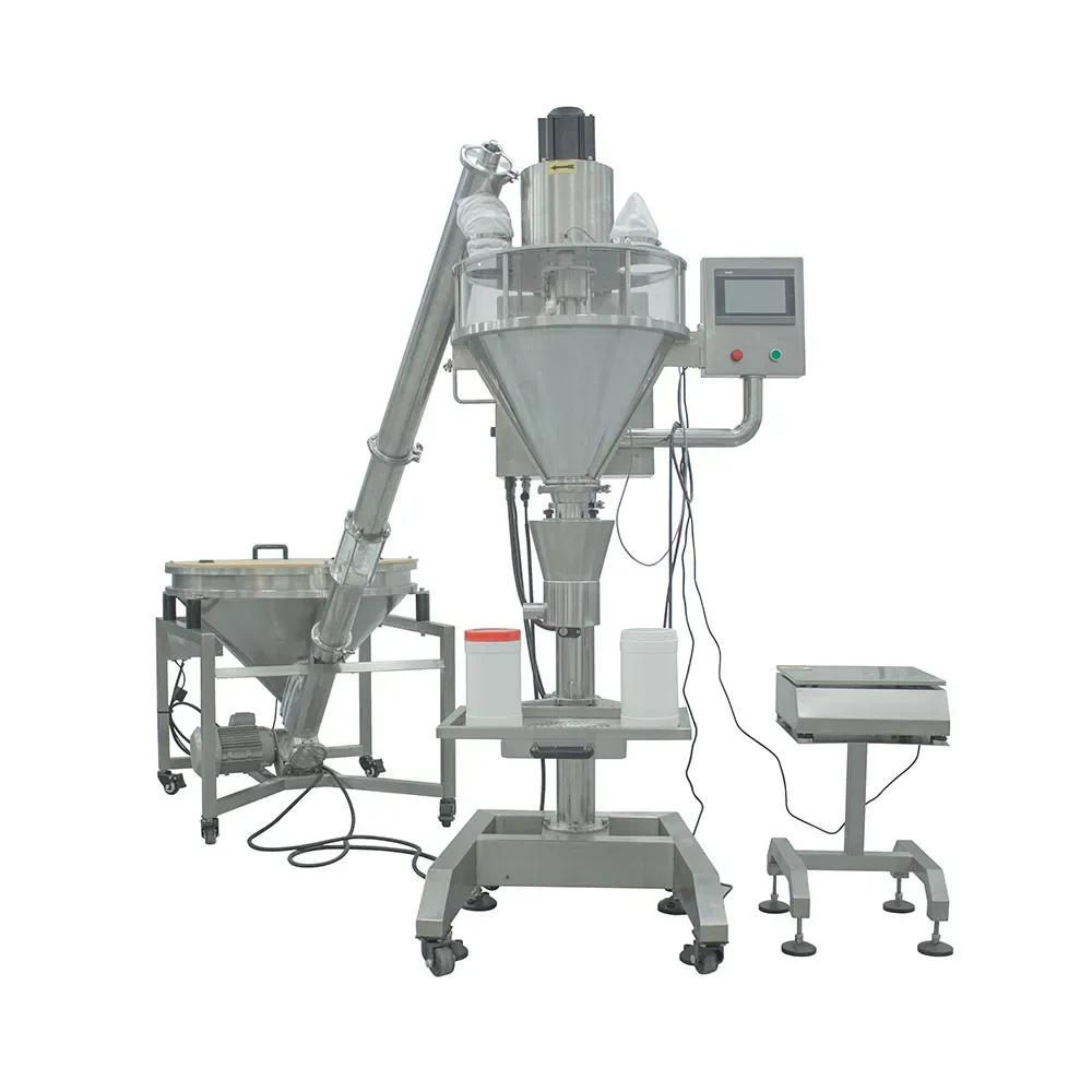 Полуавтоматическая машина для заполнения и упаковки порошков с рамой из нержавеющей стали 3