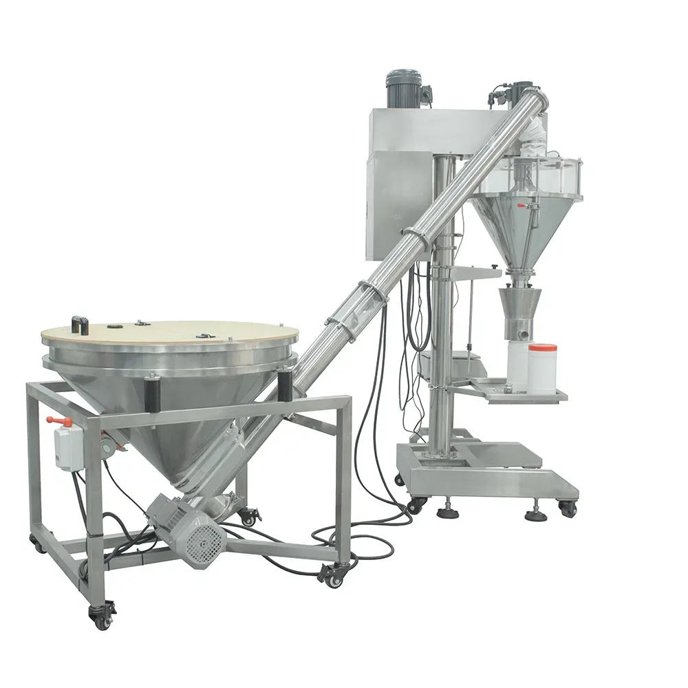 Полуавтоматическая машина для заполнения и упаковки порошков с рамой из нержавеющей стали 4