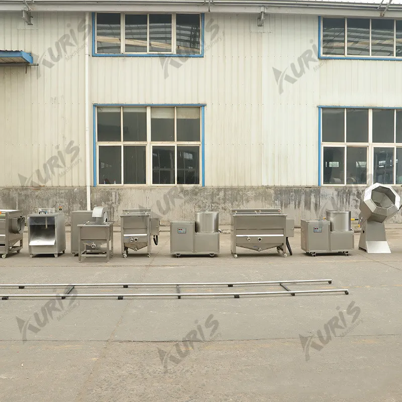 Полуавтоматическая машина для мойки, очистки и обрезки овощей с воздушными пузырьками 4