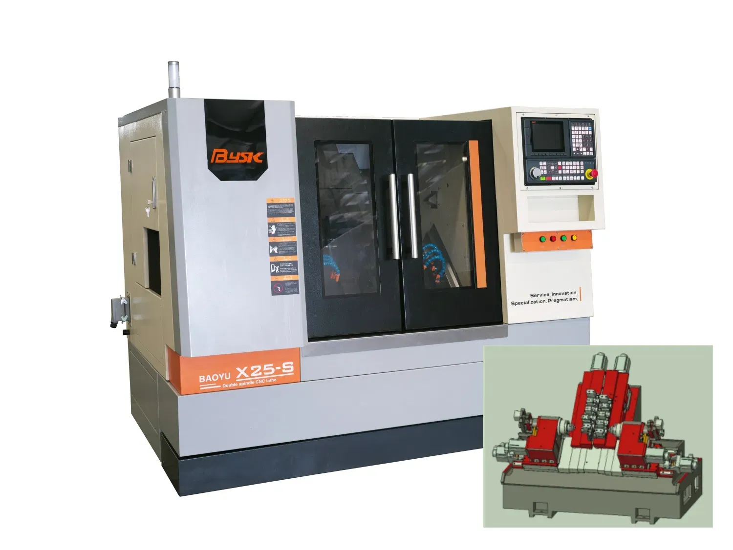 Скосная кровать автоматический ЧПУ токарный сверлильный шлифовальный фрезерный маршрутизатор металлообрабатывающий станок