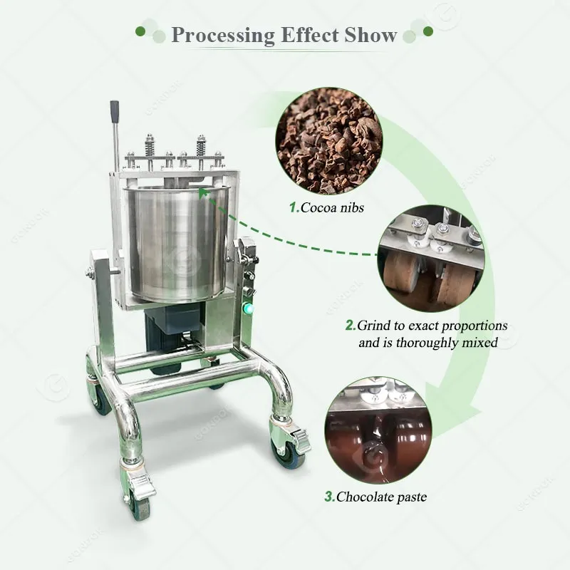Профессиональная шоколадная машина для измельчения какао-бобов 5