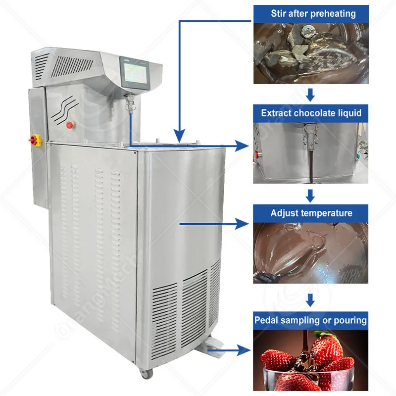Профессиональная машина для темперирования шоколада с высокой мощностью 4