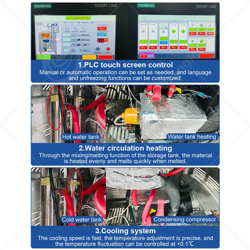 Профессиональная машина для темперирования шоколада с высокой мощностью 6
