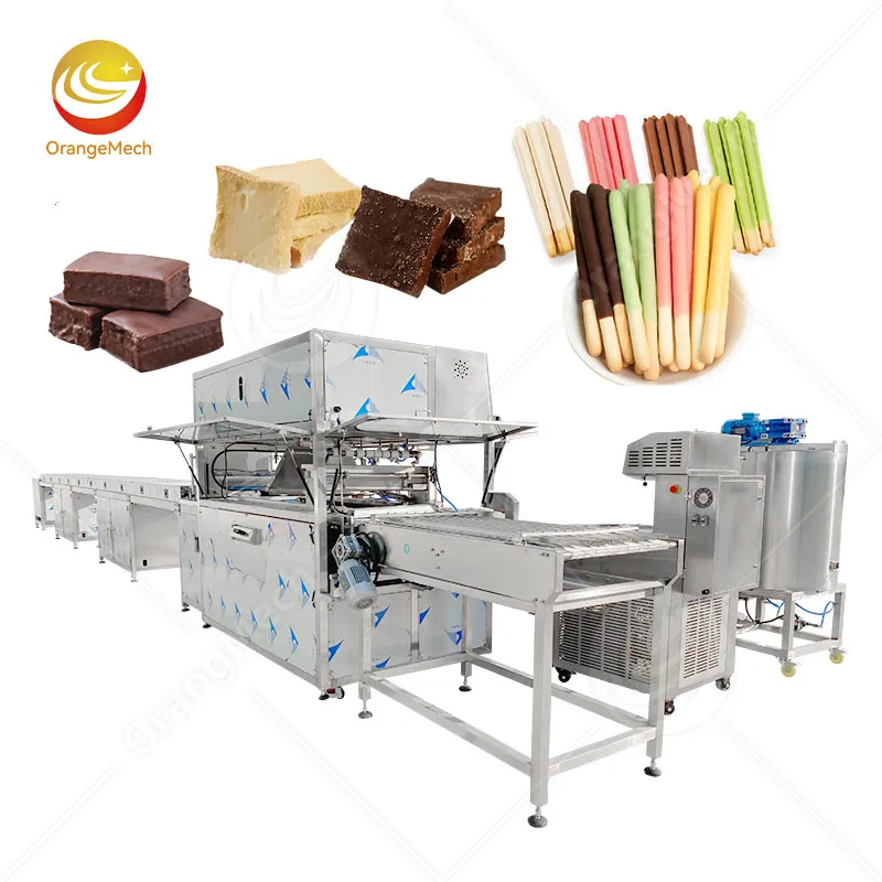 Машина для обливки шоколадом для покрытия печенья 2