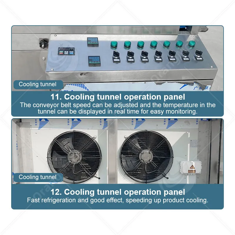 Машина для обливки шоколадом для покрытия печенья 3