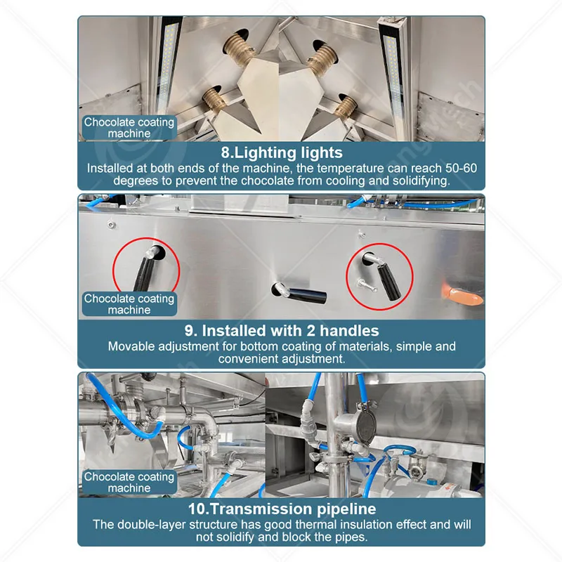 Машина для обливки шоколадом для покрытия печенья 4