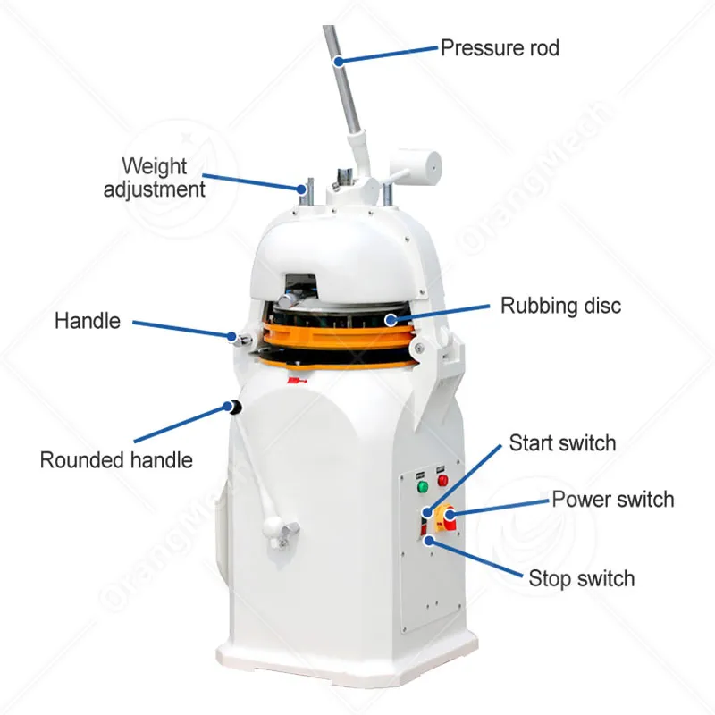 Профессиональный разделитель теста для круглых шариков Orangemech-SDDR-01 2