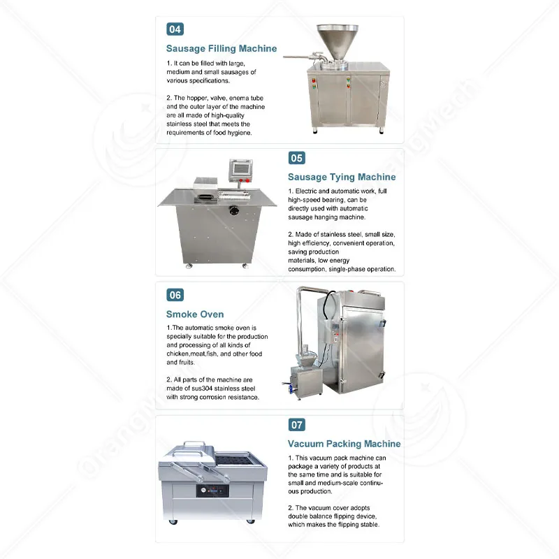 Автоматическая линия для производства колбас из нержавеющей стали 3