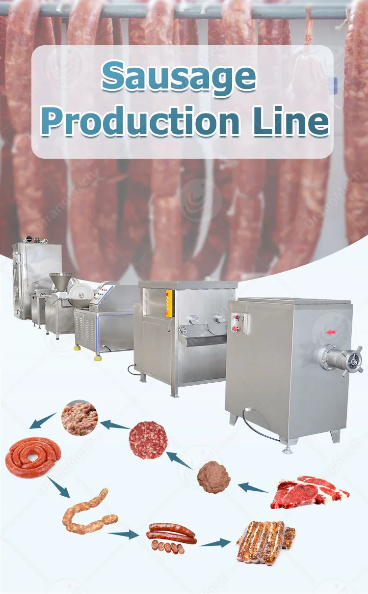 Автоматическая линия для производства колбас из нержавеющей стали 2