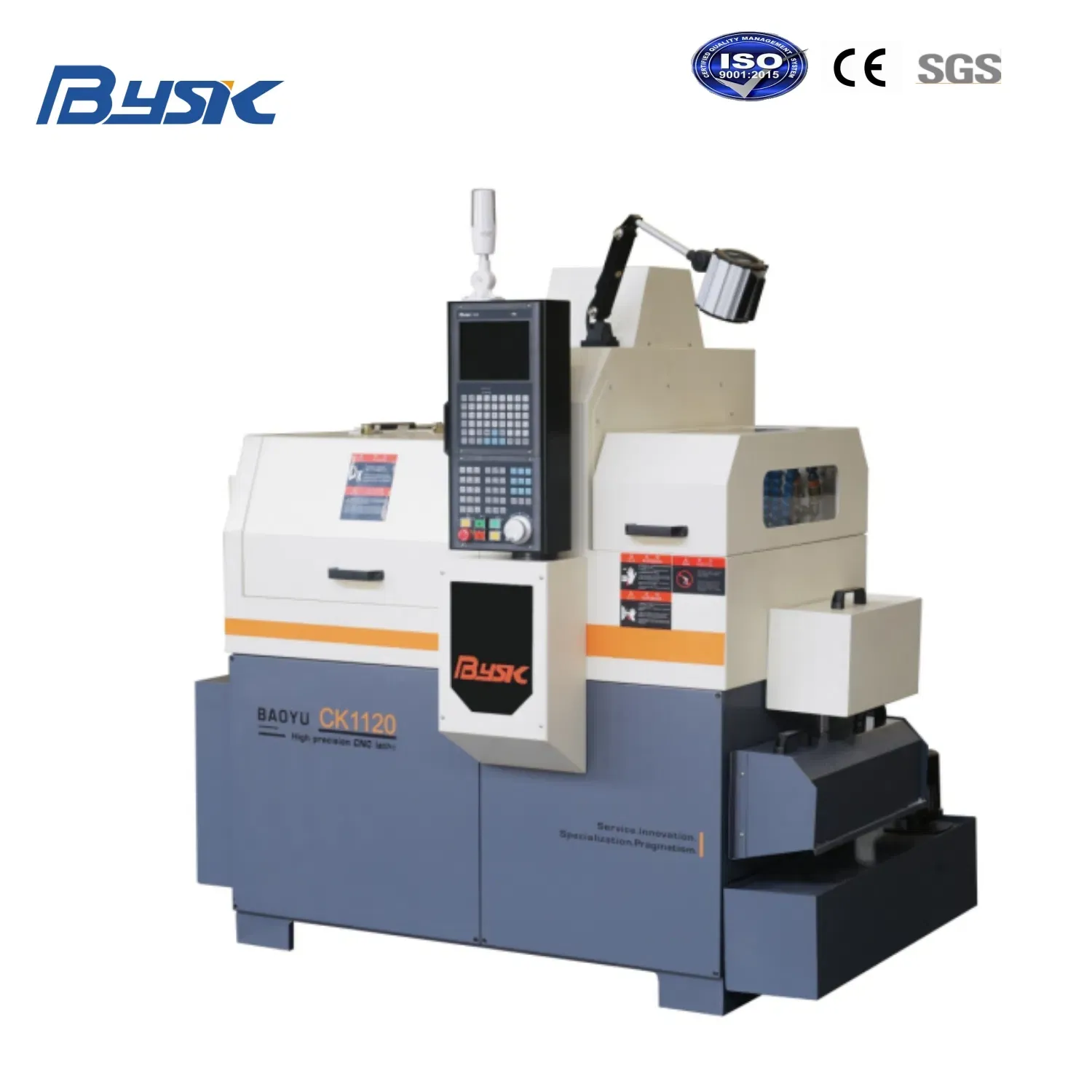 Малый металлический токарный станок CK1120 швейцарского типа с ЧПУ 3 оси 2