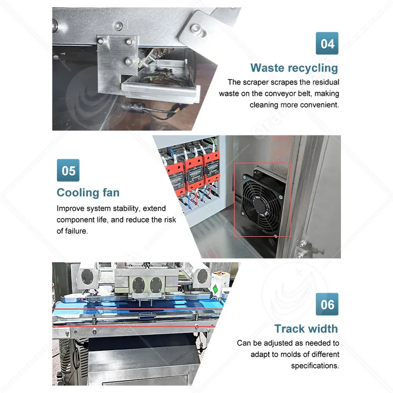 Машина для депонирования шоколада для небольшого леденца с формованием и литьем шоколада 6