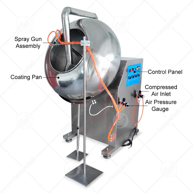 Машина для панировки орехов в шоколадной оболочке 6