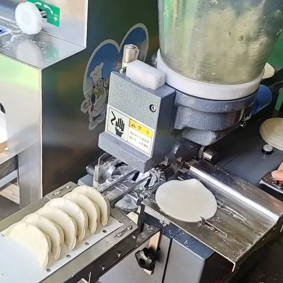 Полуавтоматическая машина для обертывания гёдза 5