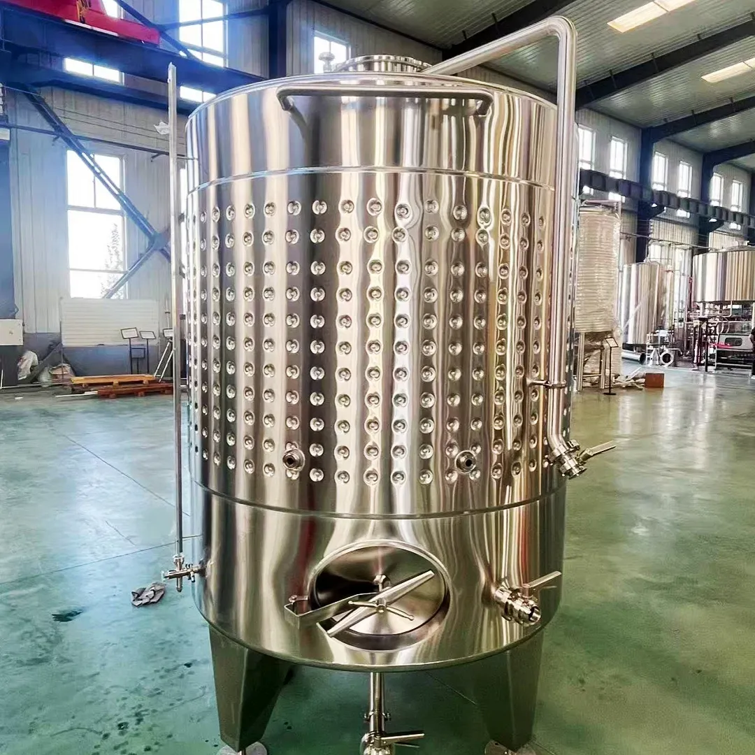 Нержавеющая сталь 3000L Димпл-джакет винный ферментер ферментационный бак 2