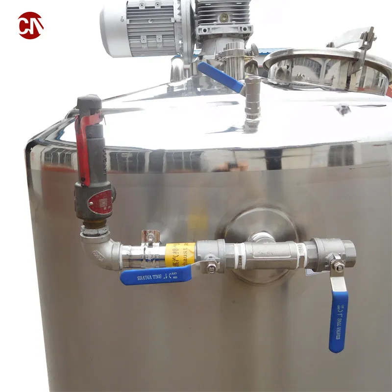 Нержавеющая сталь для газированных напитков, сока, молока, миксер для приготовления, ёмкость для нагрева жидкости с мешалкой 6