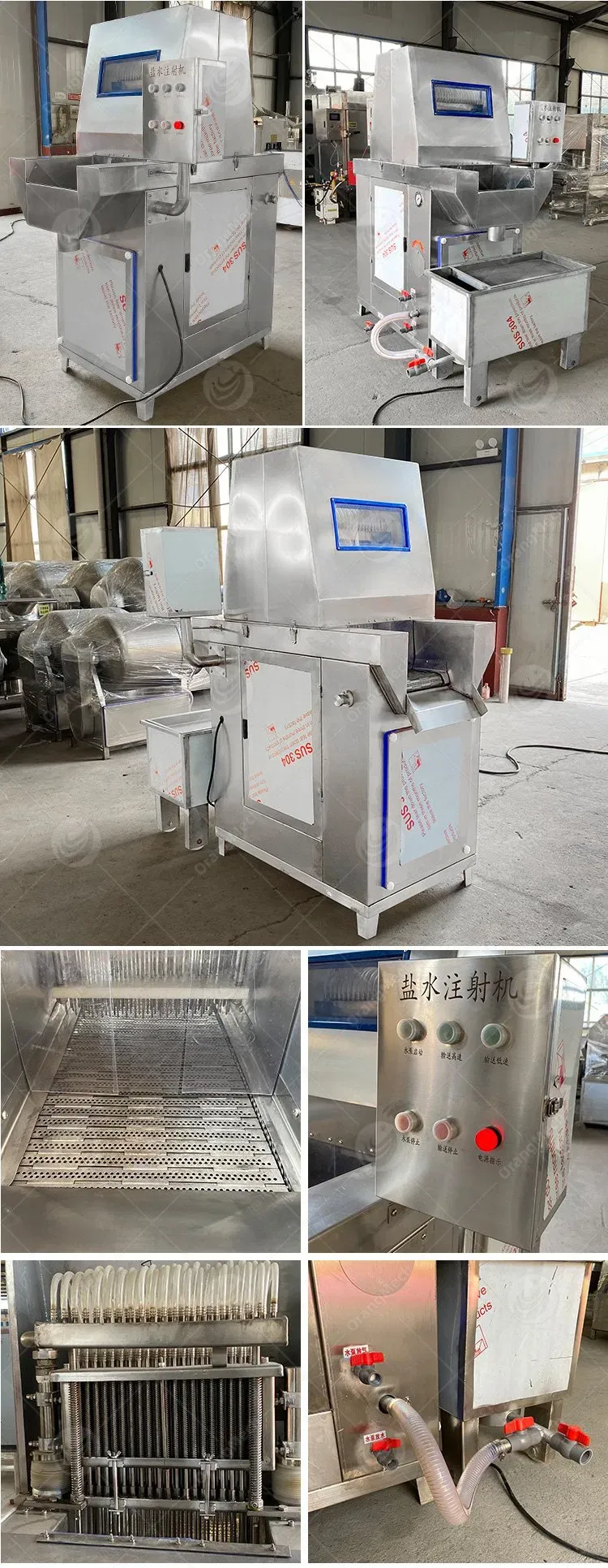 Машина для инъекции рассола в мясо из нержавеющей стали, пневматическая машина для инъекции свинины 6