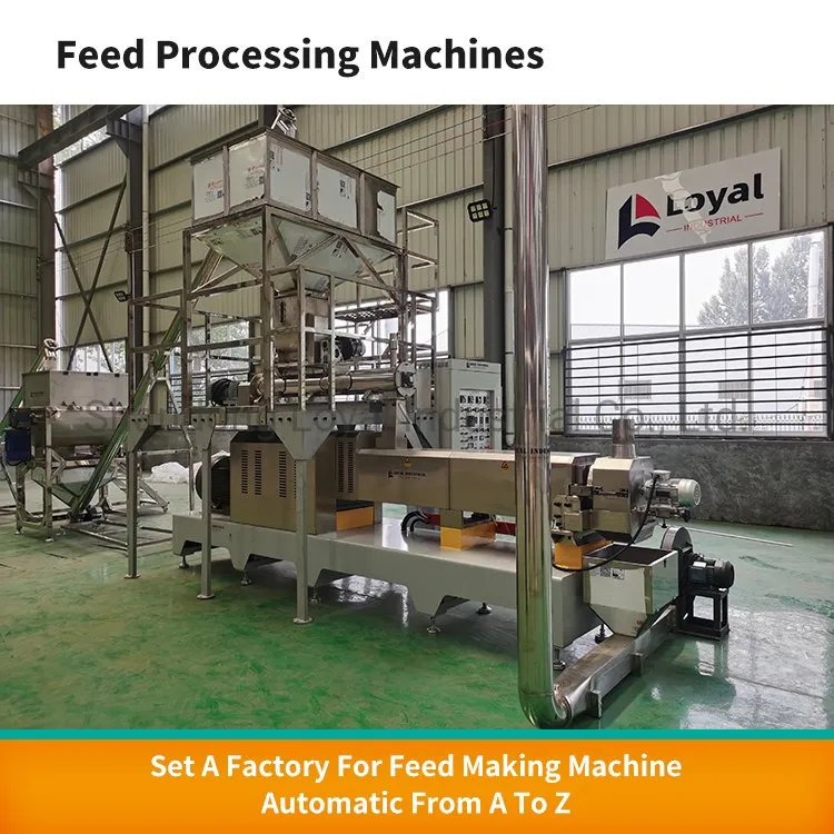 Нержавеющая сталь двойной шнек экструдер для обработки корма для собак 2