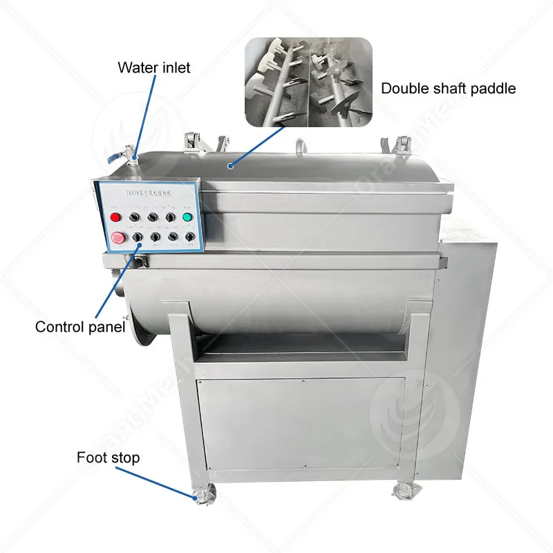 Вакуумный фаршировочный миксер для колбас и мясных изделий 3