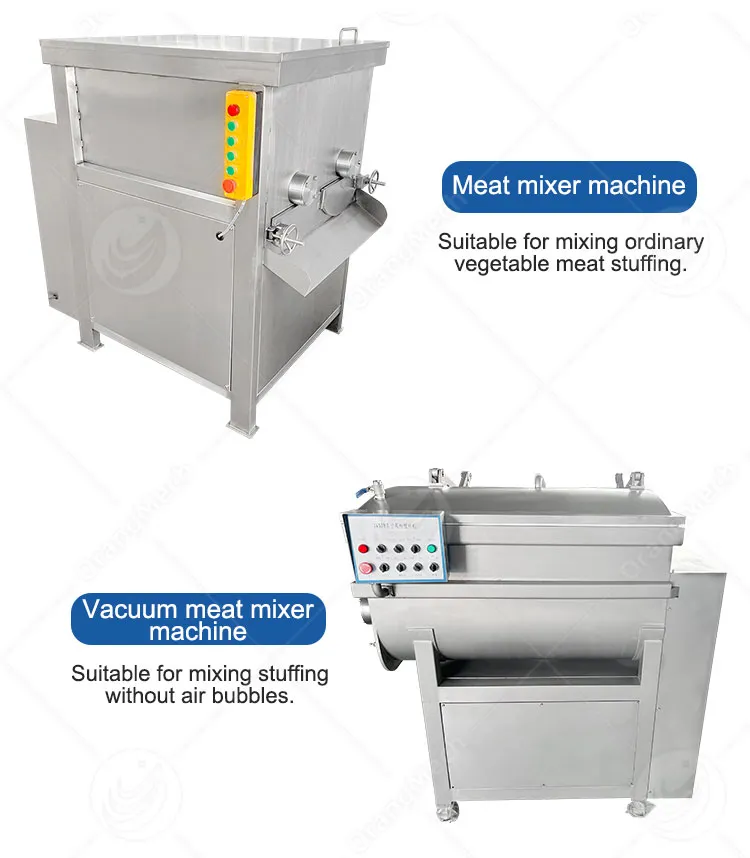 Вакуумный фаршировочный миксер для колбас и мясных изделий 4