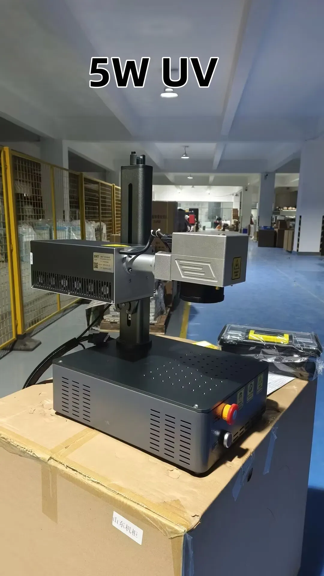 Миниатюрный УФ-лазерный гравер 5W Jpt с 110*110mm линзой