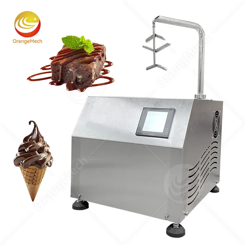 Настольный автоматический фонтан для горячего шоколада с диспенсером и двумя кранами