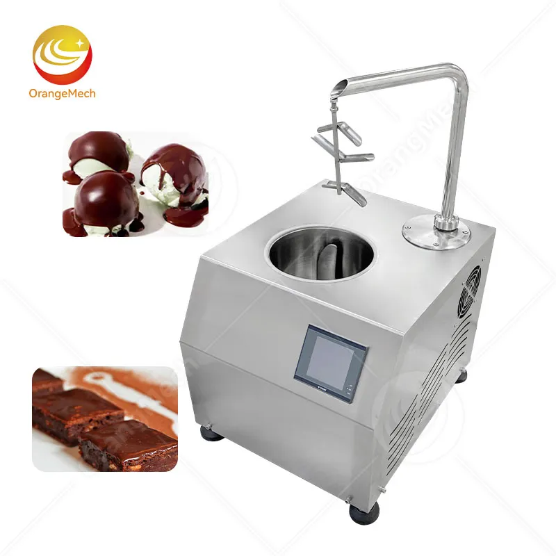 Настольный автоматический фонтан для горячего шоколада с диспенсером и двумя кранами 2