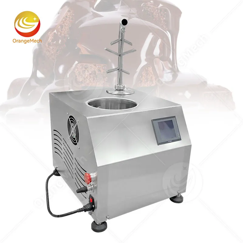 Настольный автоматический фонтан для горячего шоколада с диспенсером и двумя кранами 6