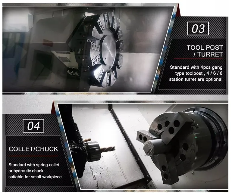Профессиональный Горизонтальный Токарный Станок Tck6340 с Наклонной Кроватью 4