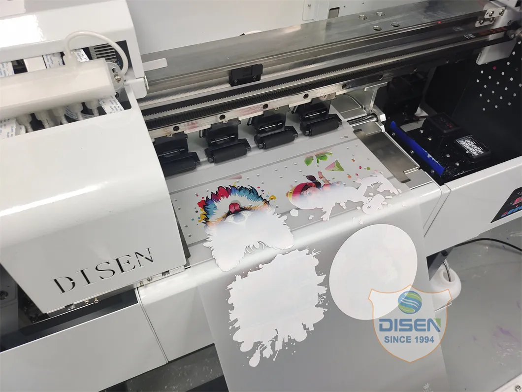 Универсальный 30см I1600 DTF Принтер с Двумя Печатающими Головками и Машиной для Встряхивания Порошка 5