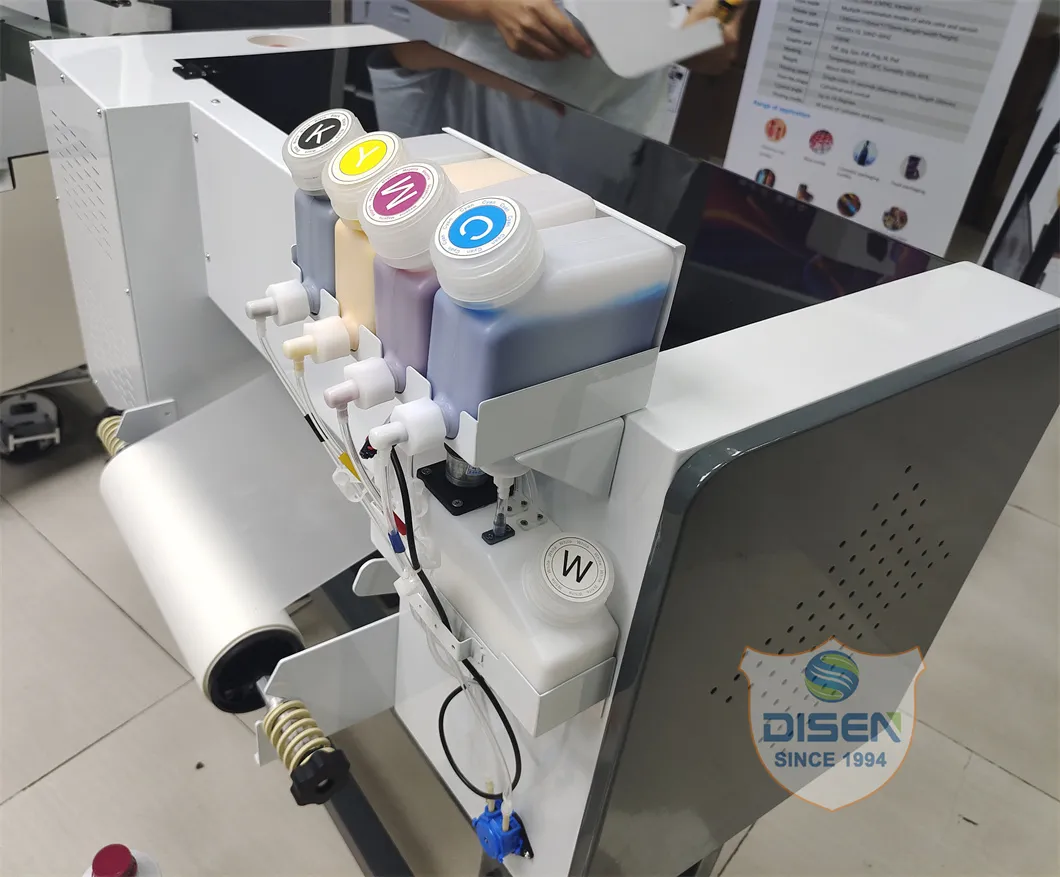 Универсальный 30см I1600 DTF Принтер с Двумя Печатающими Головками и Машиной для Встряхивания Порошка 4