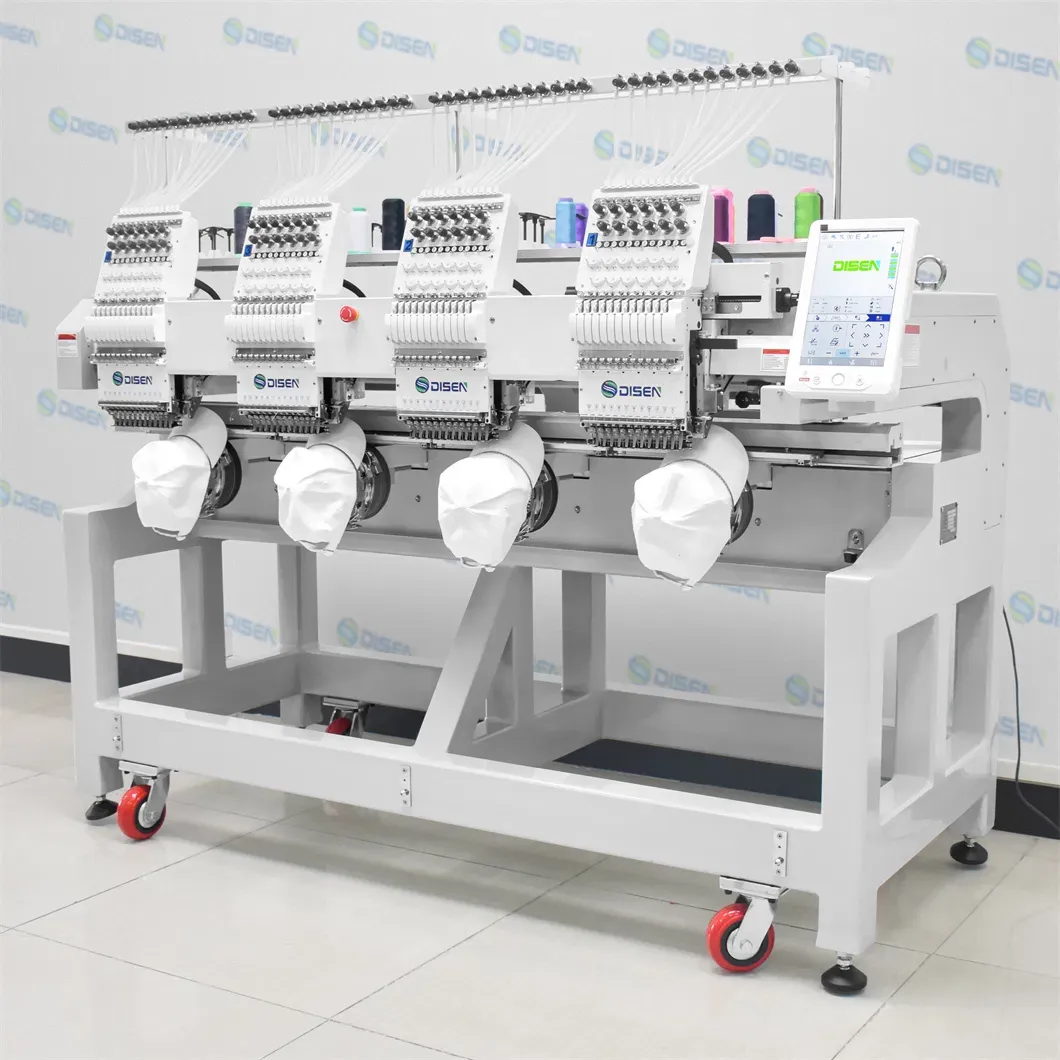 Универсальная машина для вышивки футболок с четырьмя головками 3