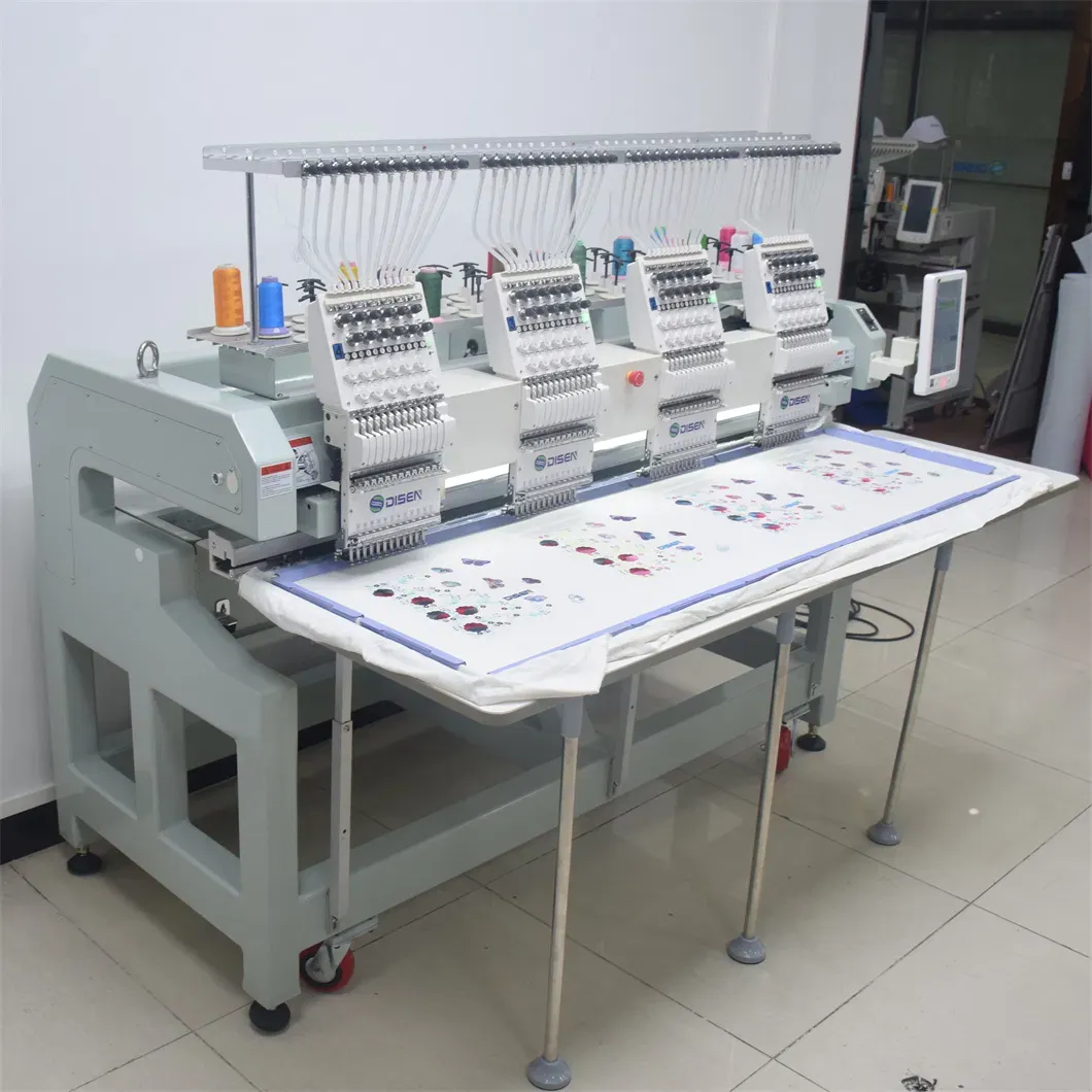 Универсальная машина для вышивки футболок с четырьмя головками 2