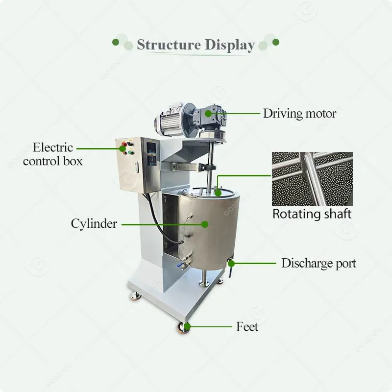 Вертикальная Непрерывная Машина для Переработки Шоколадных Шариков 3
