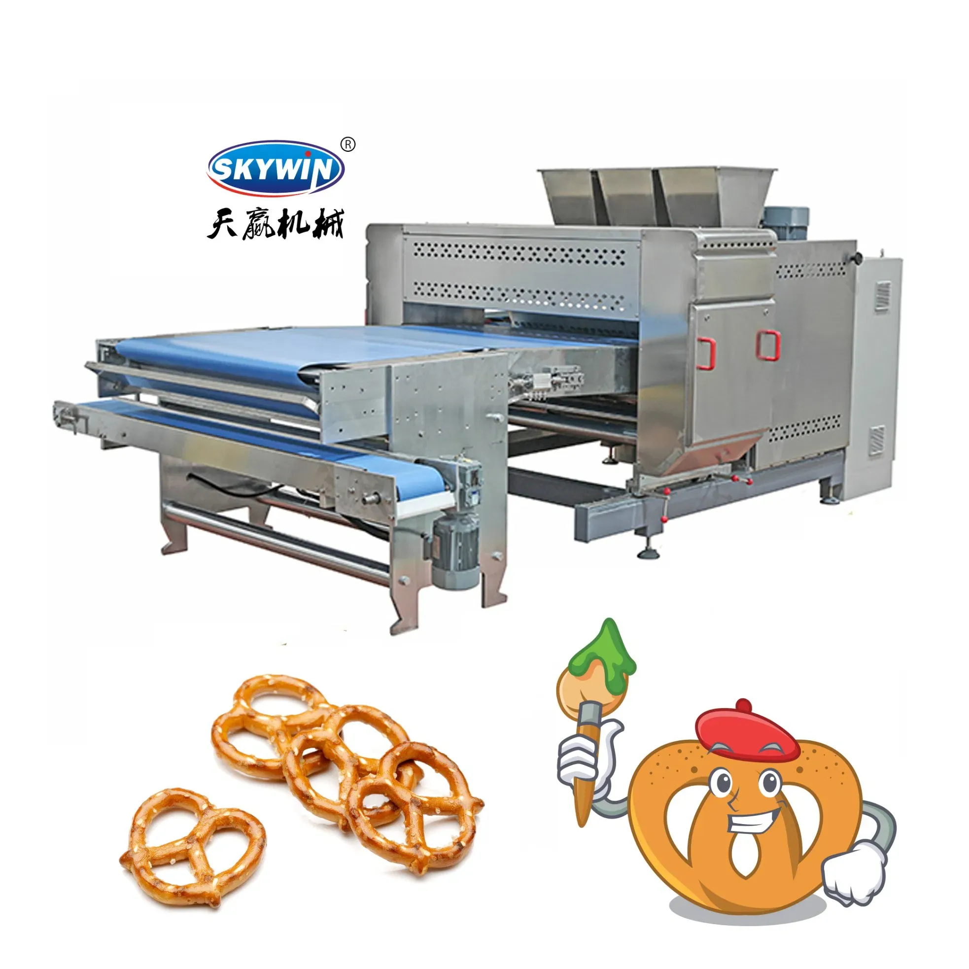 Автоматическая линия производства печенья с шоколадом и фундуком 4